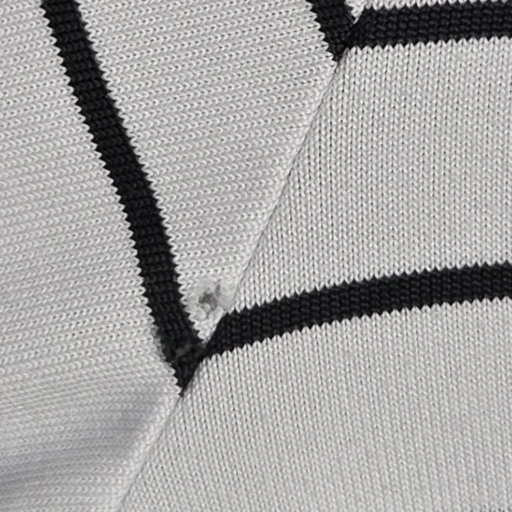 Under Armour Golf Polo Shirt Mens XL White Black StripeAthletic Short Sleeve‎